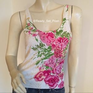 {EUC} Roxie B floral embellished camisole